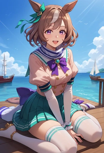 umamusume,gold_ship_(umamusume),spring,student uniform,blouse  - AI generated anime art