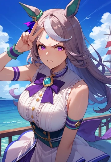 umamusume,gold_ship_(umamusume),sleeveless top,bike shorts  - AI generated anime art