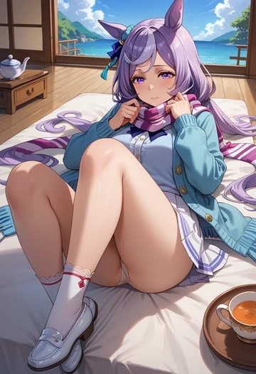 umamusume,gold_ship_(umamusume),spring,student uniform,cardigan  - AI generated anime art