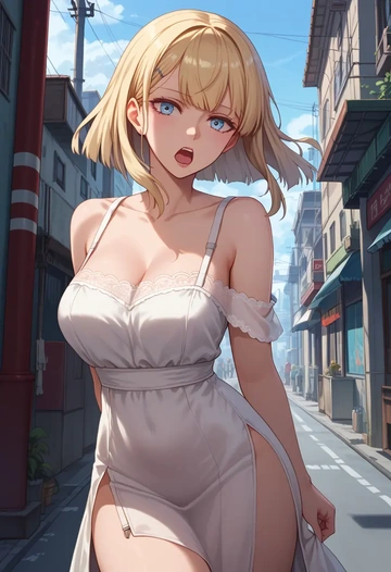 kantai_collection,graf_zeppelin_(kancolle),silk slip dress  - AI generated anime art