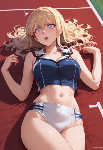 kantai_collection,graf_zeppelin_(kancolle),crop top,athletic shorts  - AI generated anime art