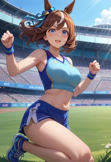 umamusume,grass_wonder_(umamusume),athletic  - AI generated anime art