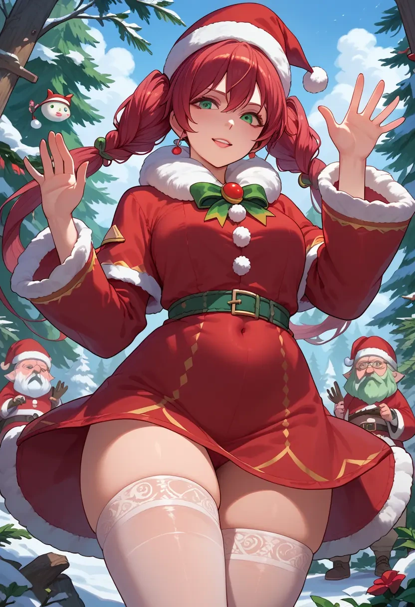 vocaloid,gumi,Christmas,sexy, stockings,  - 