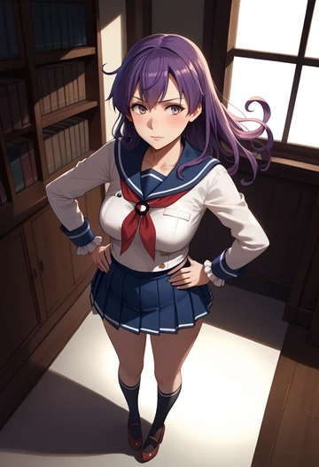 kantai_collection,hagikaze_(kancolle),sailor, uniform  - AI generated anime art