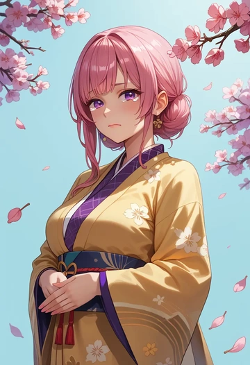 hololive,hakui_koyori_(1st_costume),kimono  - AI generated anime art