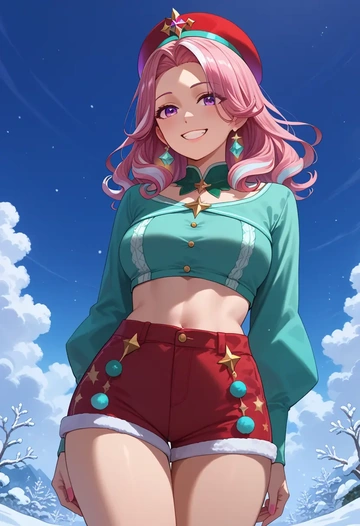 hololive,hakui_koyori_(1st_costume),red velvet shorts  - AI generated anime art