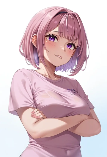 hololive,hakui_koyori,running shirt,shorts,sneakers  - AI generated anime art