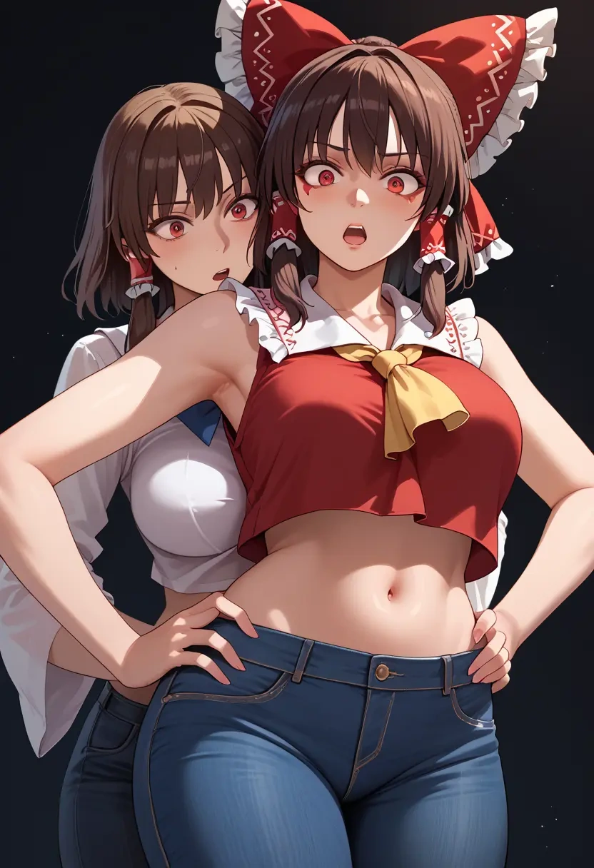 touhou,hakurei_reimu,crop top  - 