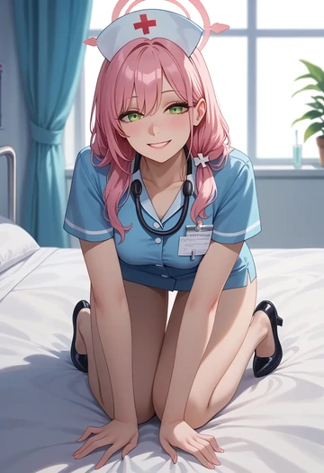 blue_archive,hanako_(blue_archive),nurse  - AI generated anime art