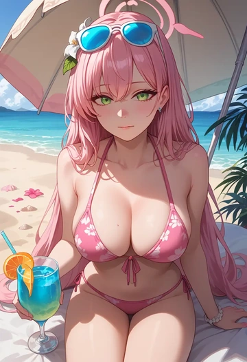 blue_archive,hanako_(blue_archive),bikini  - AI generated anime art