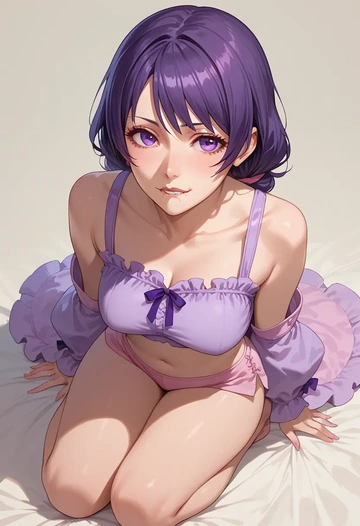 monogatari_(series),hanekawa_tsubasa,crop top,loose joggers,headset  - AI generated anime art