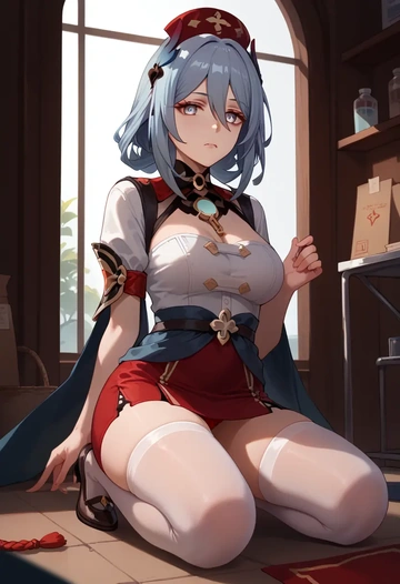 star rail,hanya,nurse,stockings,sexy,panties  - AI generated anime art