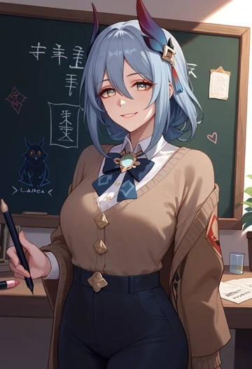 star rail,hanya,teacher, sweater  - AI generated anime art