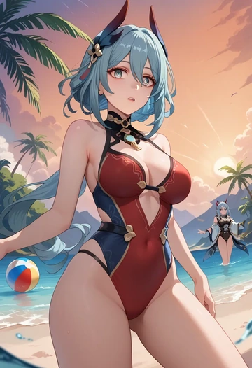 star rail,hanya,bikini  - AI generated anime art