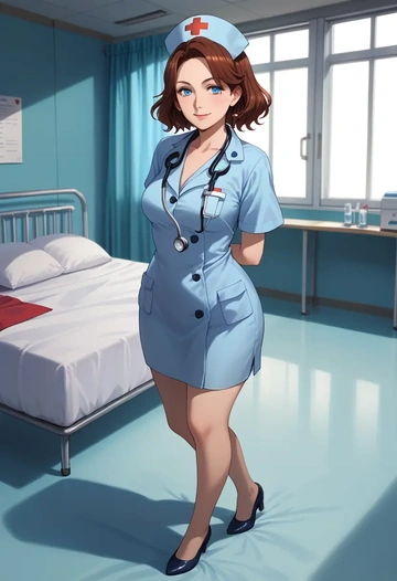 gundam,haro,nurse  - AI generated anime art