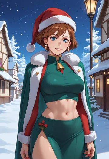 gundam,haro,Christmas,dress  - AI generated anime art