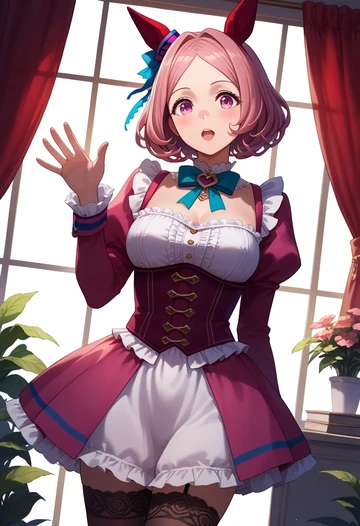 umamusume,haru_urara_(umamusume),Victorian-era,stockings,sexy  - AI generated anime art