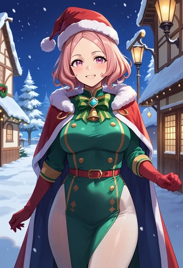 umamusume,haru_urara_(umamusume),Christmas,dress  - AI generated anime art