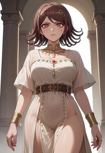 danganronpa_(series),harukawa_maki,Egyptian  - AI generated anime art