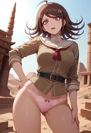 danganronpa_(series),harukawa_maki,lingerie  - AI generated anime art