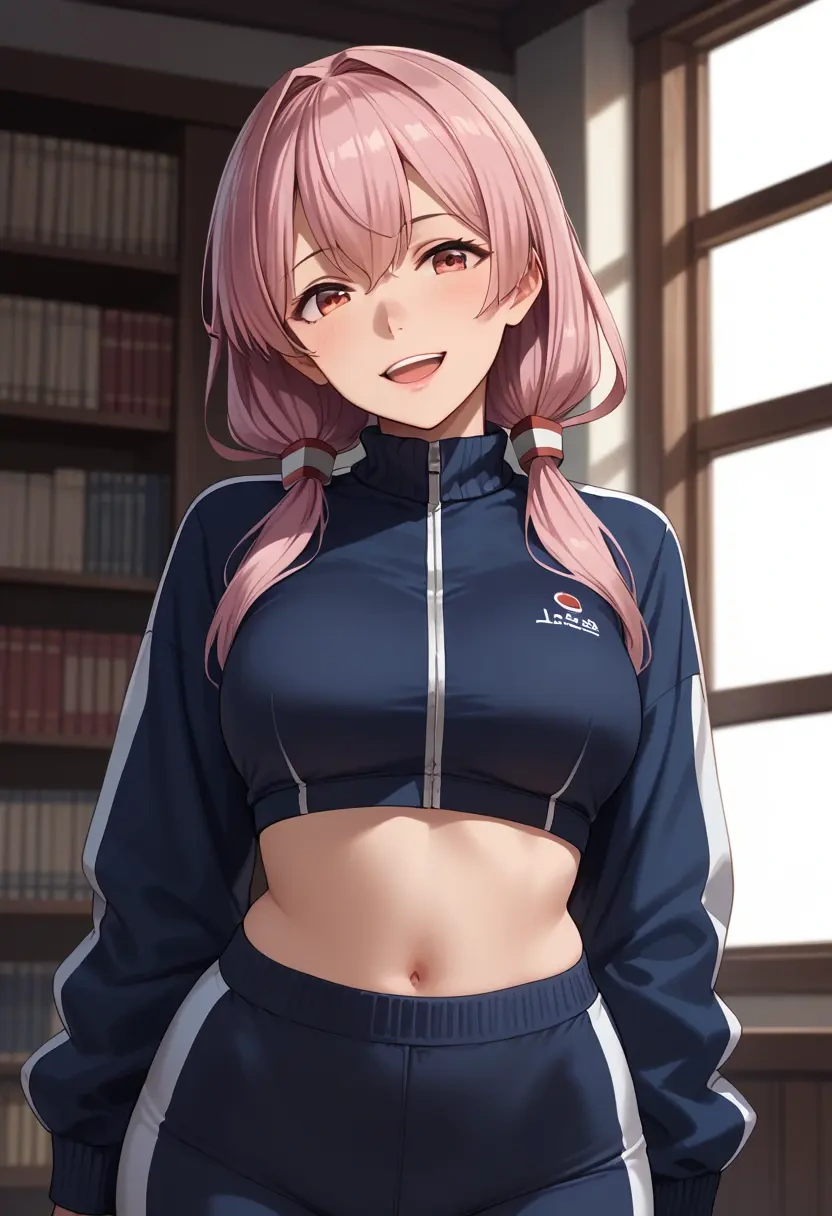 kantai_collection,harusame_(kancolle),athletic,track suit  - 