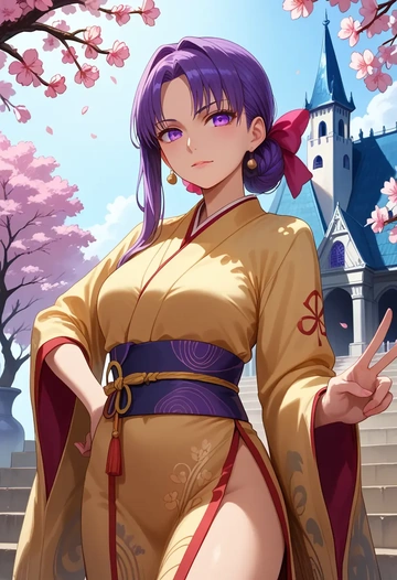 fate_(series),hassan_of_serenity_(fate),kimono  - AI generated anime art