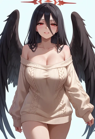 blue_archive,hasumi_(blue_archive),sweater  - AI generated anime art