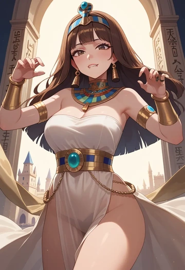 tsugu_(vtuber),hatoba_tsugu,Egyptian  - AI generated anime art