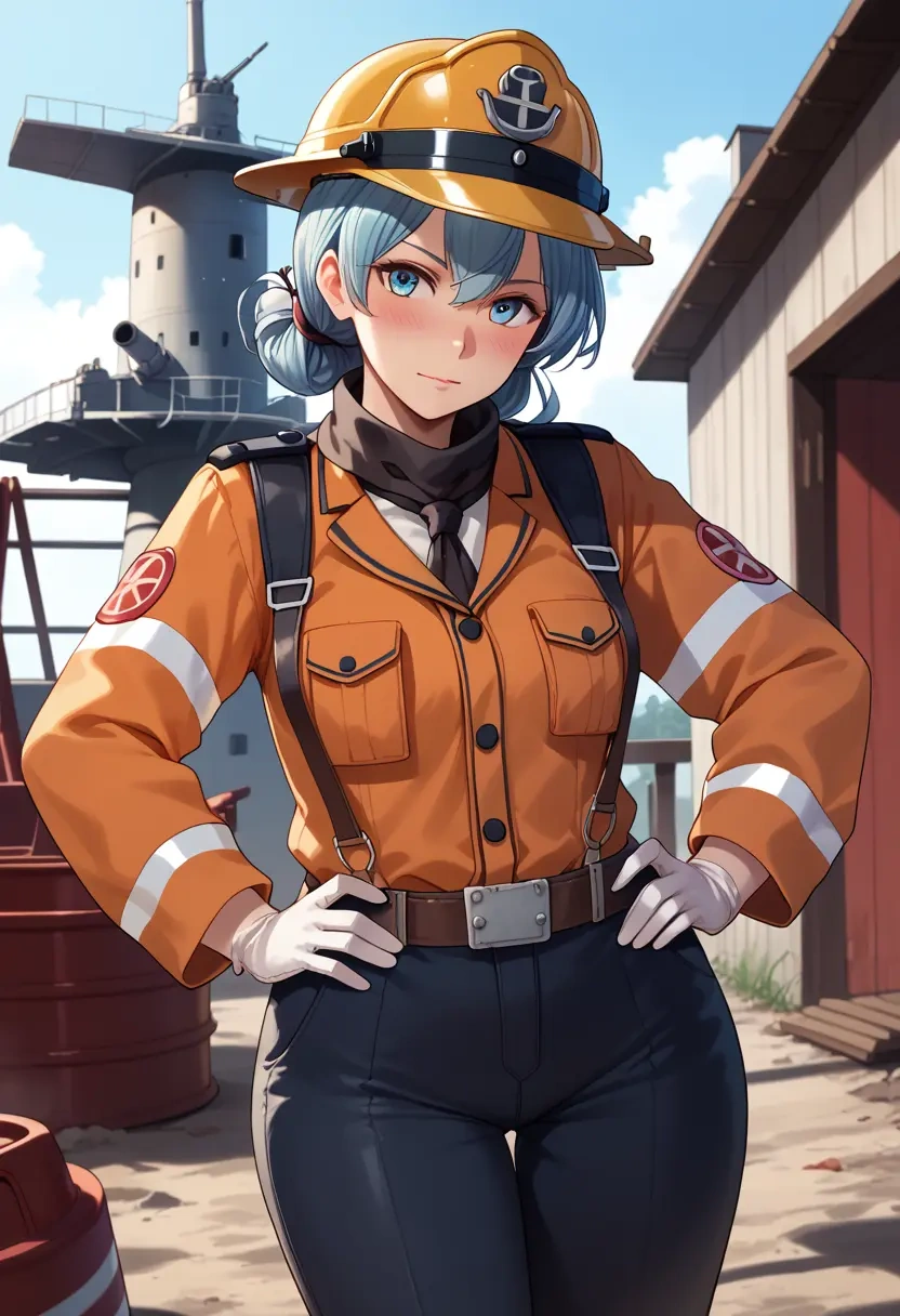 kantai_collection,hatsukaze_(kancolle),firefighter  - 