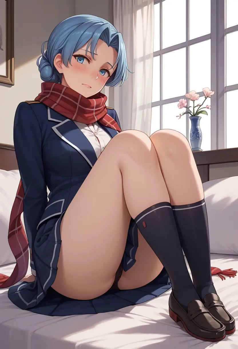 kantai_collection,hatsukaze_(kancolle),winter,student uniform,plaid skirt  - 