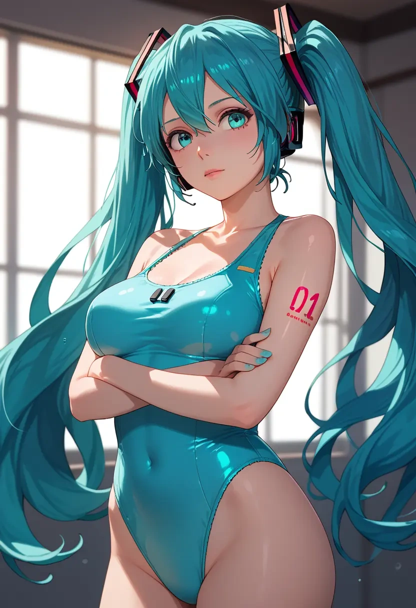 vocaloid,hatsune_miku_(append),swimsuit,sexy  - 