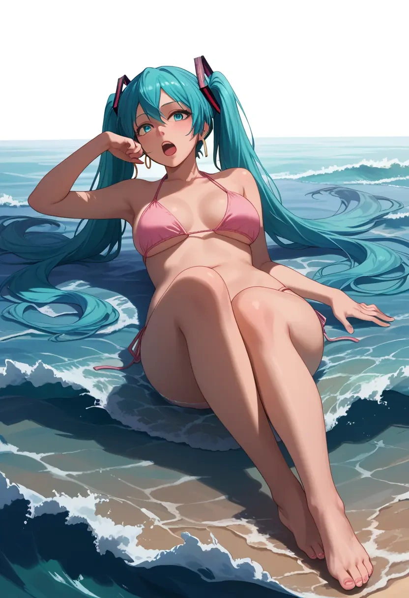 vocaloid,hatsune_miku_(append),bikini  - 