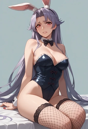 kantai_collection,hatsushimo_(kancolle),bunny girl, sexy,stockings  - AI generated anime art