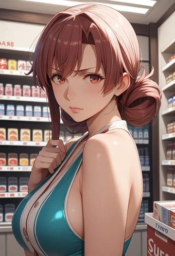 kantai_collection,hatsushimo_(kancolle),swimsuit,sexy  - AI generated anime art