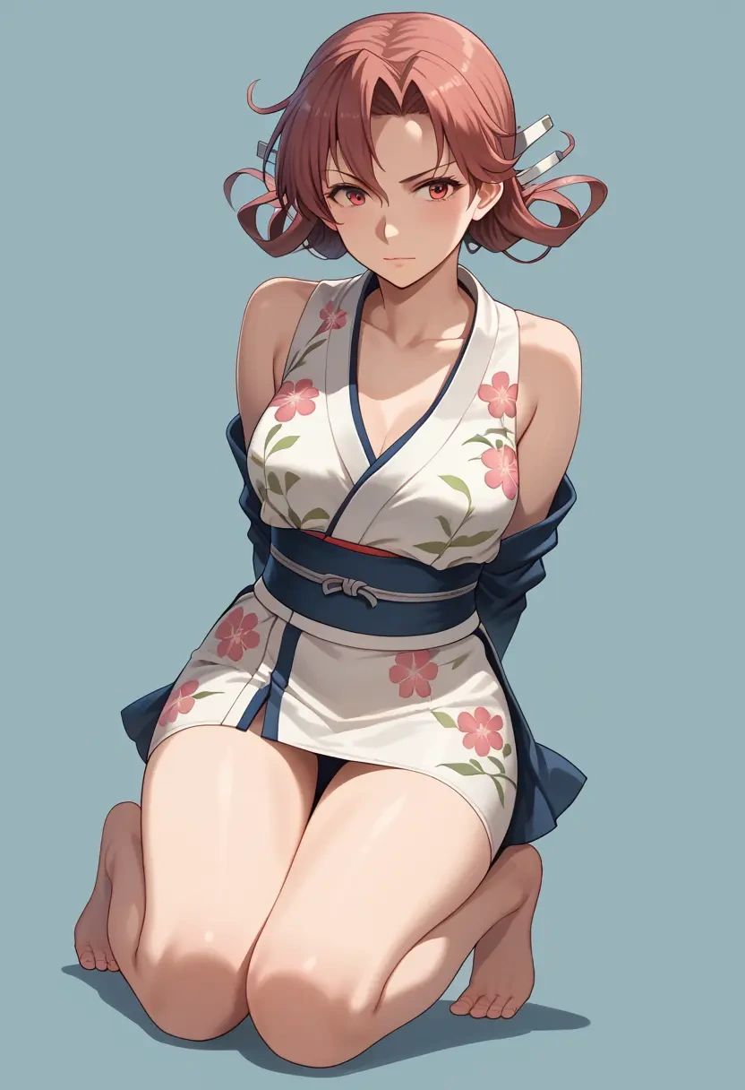 kantai_collection,hatsushimo_(kancolle),silk slip dress,floral prints  - 