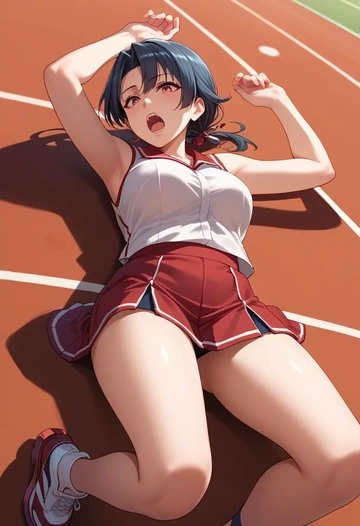 kantai_collection,hatsushimo_(kancolle),tennis skirt  - AI generated anime art