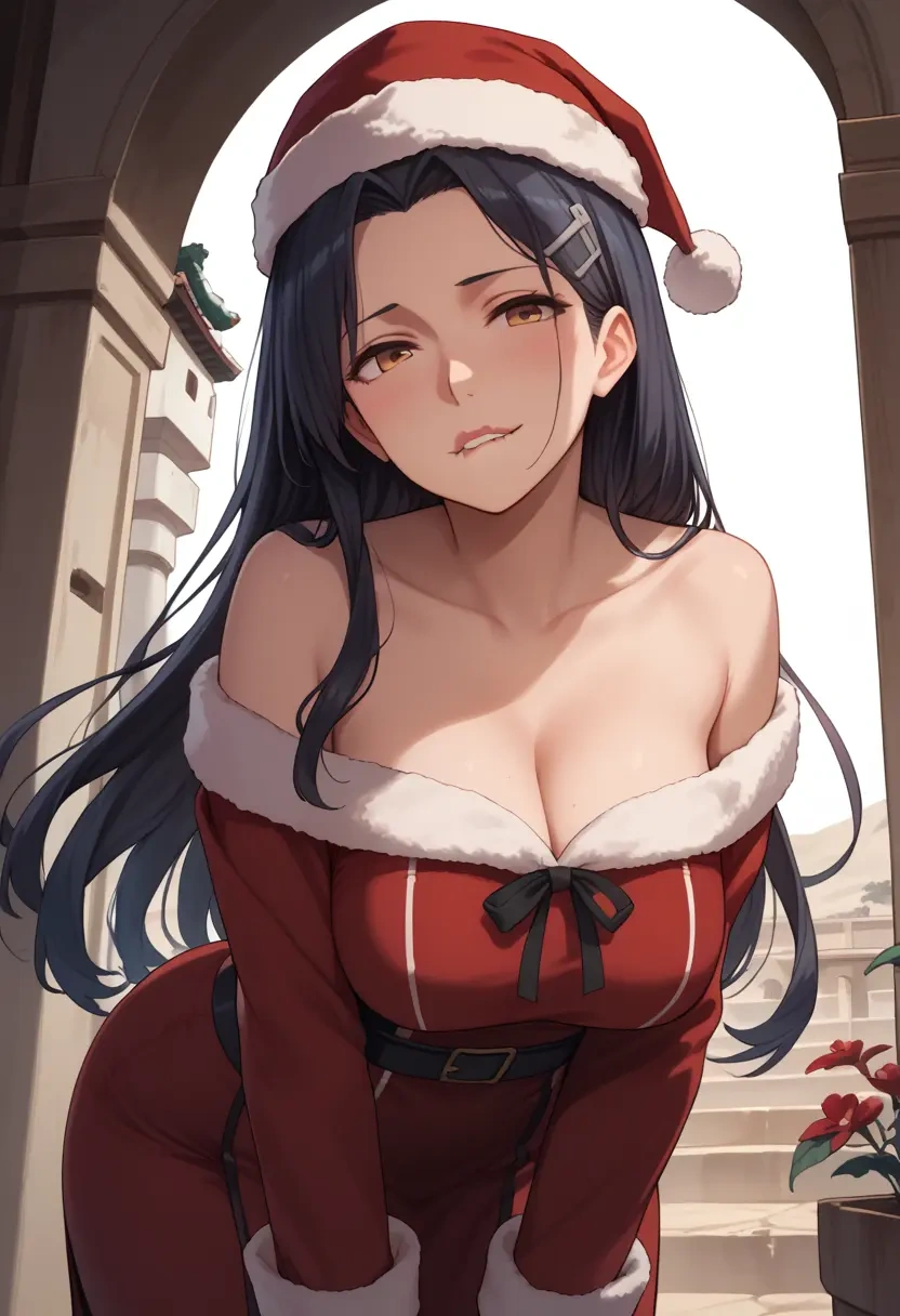 kantai_collection,hatsuyuki_(kancolle),Christmas,red velvet dress  - 