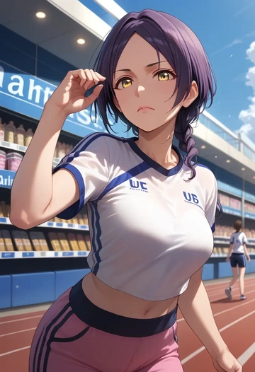 idolmaster,hayami_kanade,athletic  - AI generated anime art