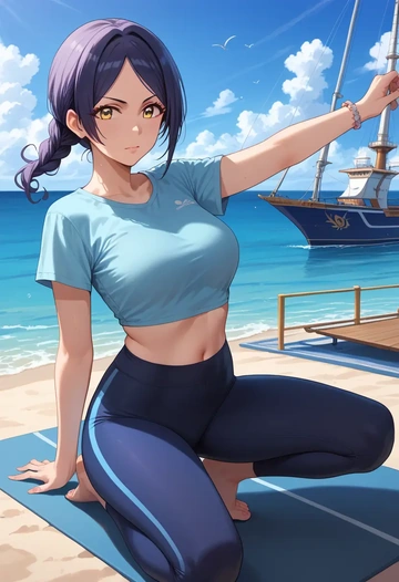 idolmaster,hayami_kanade,yaga pants  - AI generated anime art