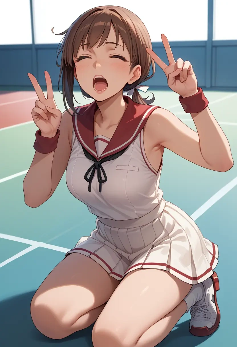 kantai_collection,hayashimo_(kancolle),tennis skirt  - 