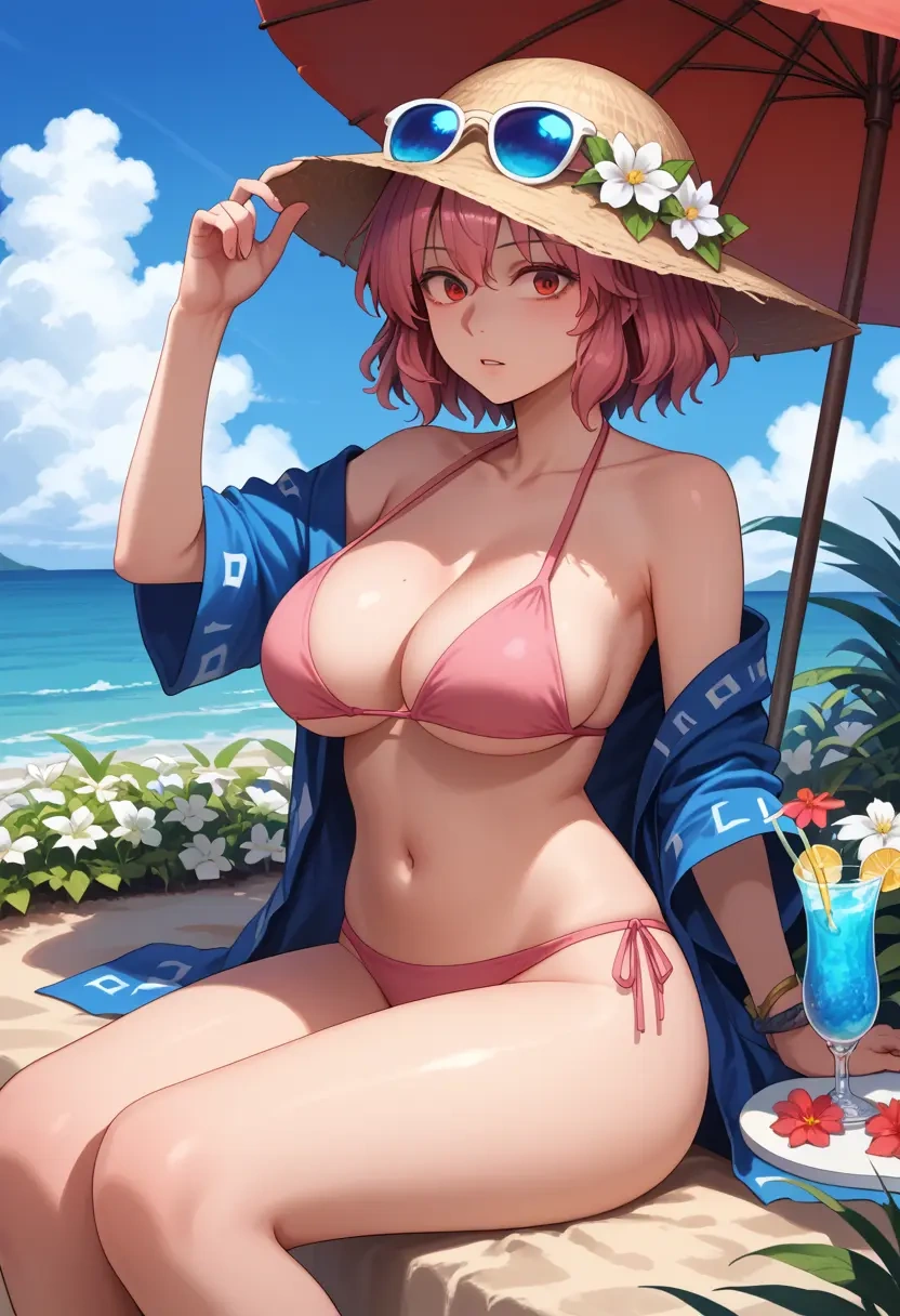 touhou,hecatia_lapislazuli,bikini  - 