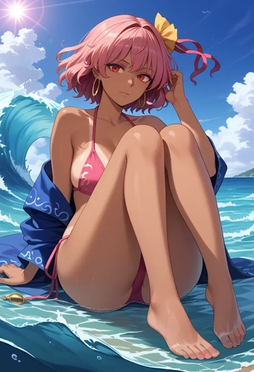 touhou,hecatia_lapislazuli,bikini  - AI generated anime art