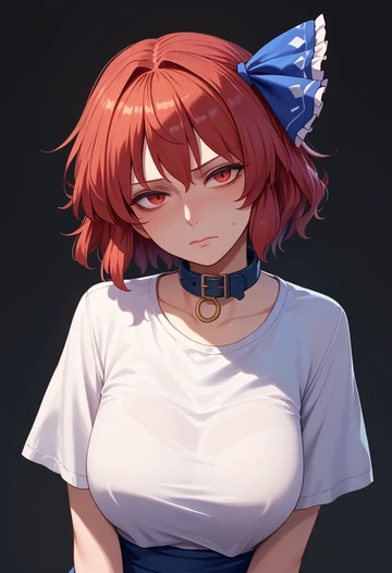 touhou,hecatia_lapislazuli,polo shirt,tennis skirt  - AI generated anime art