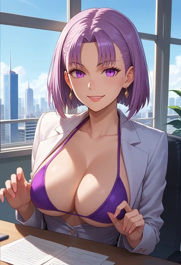 fate_(series),helena_blavatsky_(fate),OL, bikini, sexy  - AI generated anime art