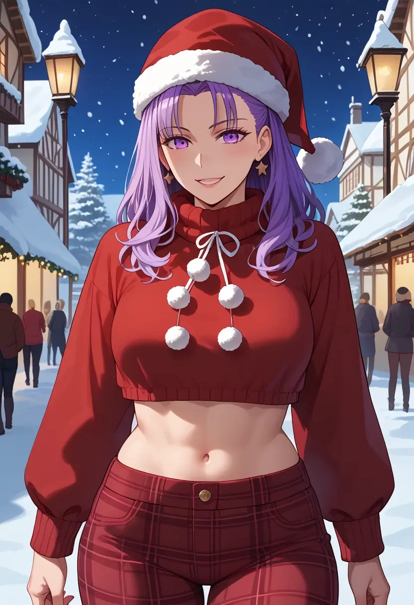 fate_(series),helena_blavatsky_(fate),Christmas,plaid trousers  - 