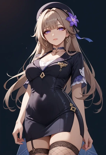 star rail,herta,secretary,stockings,sexy, panties  - AI generated anime art