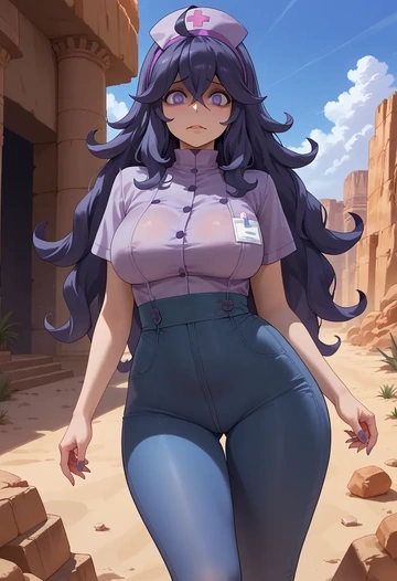 pokemon,hex_maniac_(pokemon),nurse  - AI generated anime art