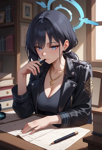 blue_archive,hibiki_(blue_archive),detective  - AI generated anime art