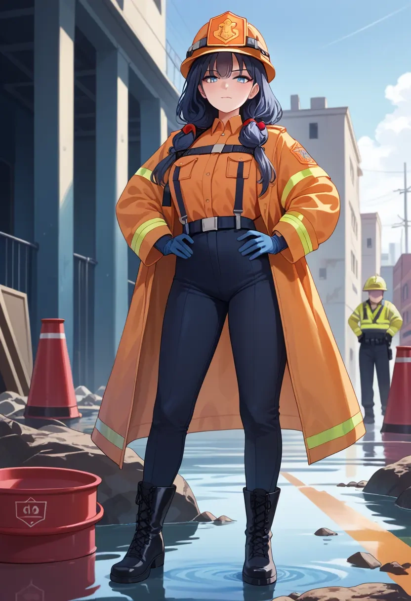 blue_archive,hibiki_(cheer_squad)_(blue_archive),firefighter  - 