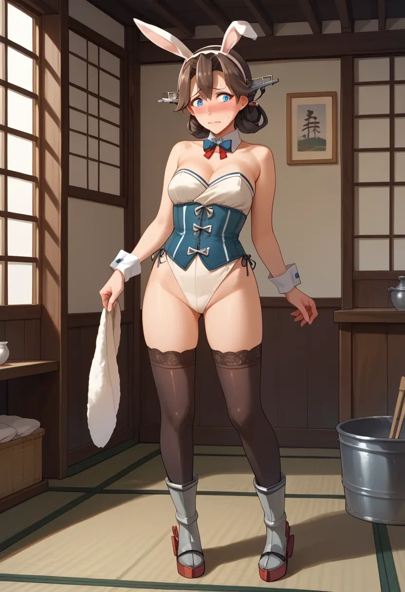 kantai_collection,hiei_(kancolle),bunny girl  - 